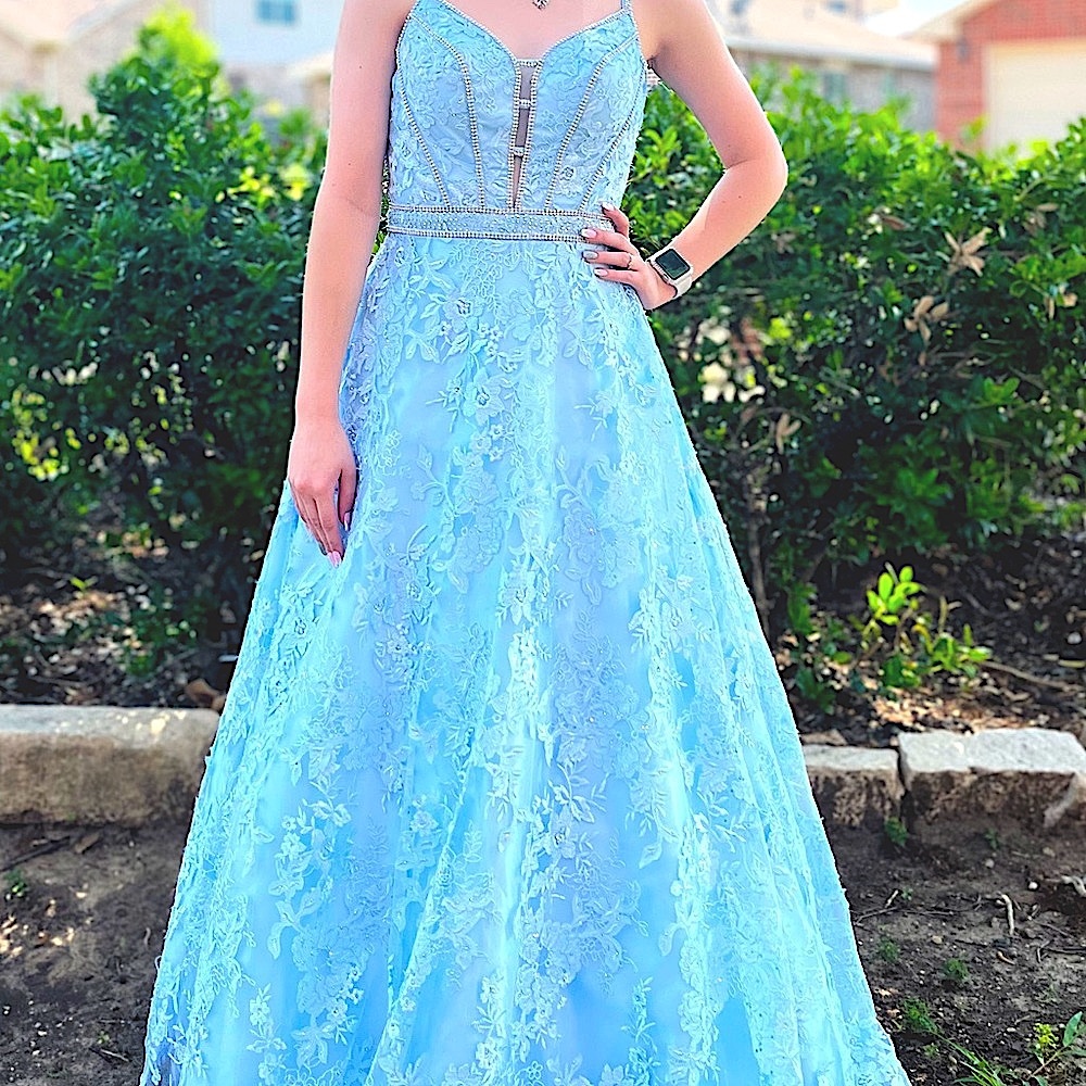 Cinderella prom dress with gorgeous designs and gems